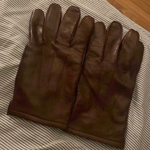 J Crew leather/cashmere gloves